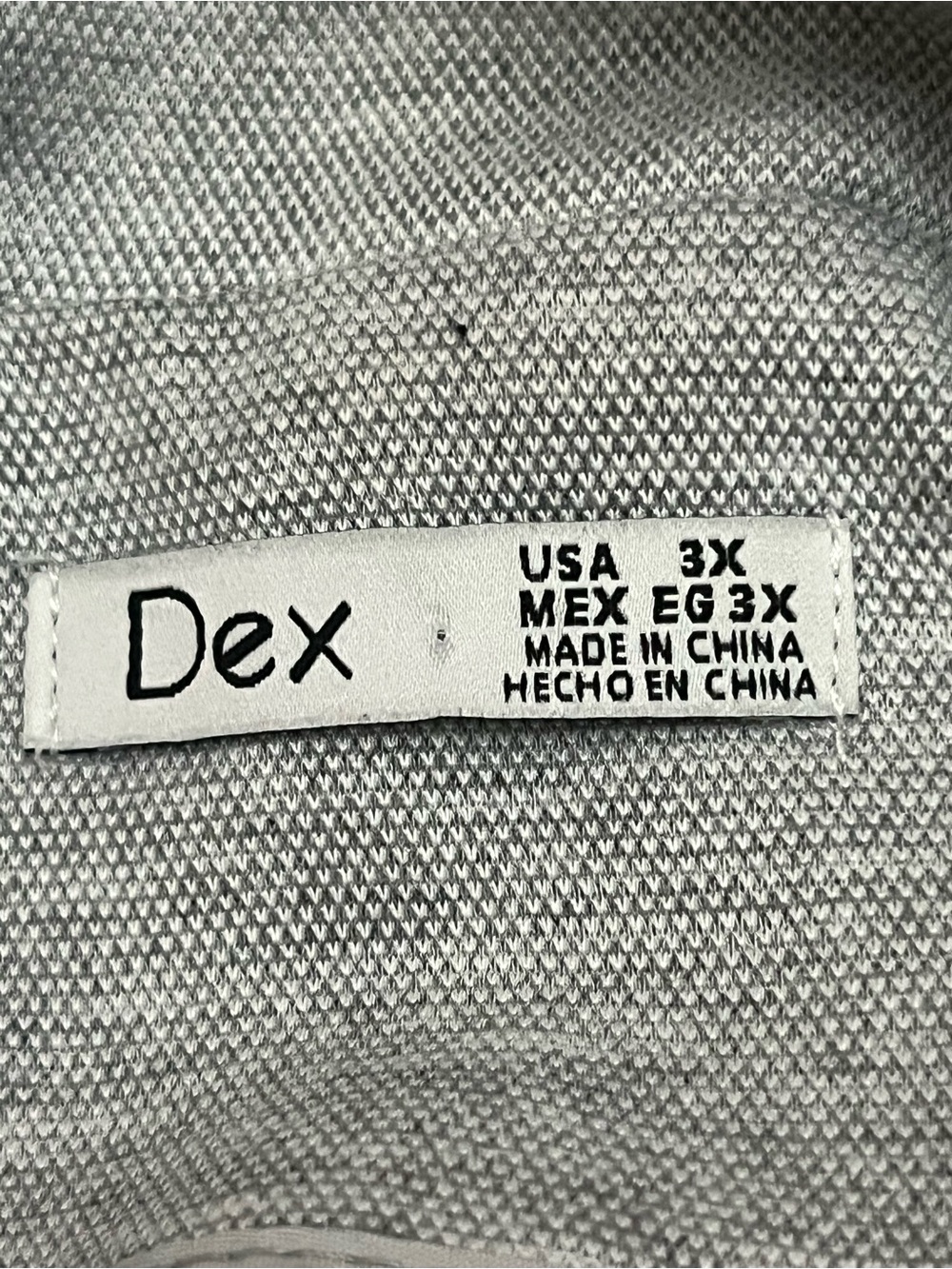 DEX Plus 3X Gray Knit Duster Cardigan Jacket Notch Lapel Pockets - Picture 9 of 10